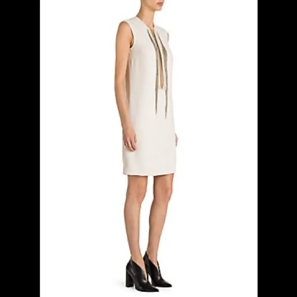 Stella McCartney Shift Dress w/Chain Inset - Picture 1 of 8